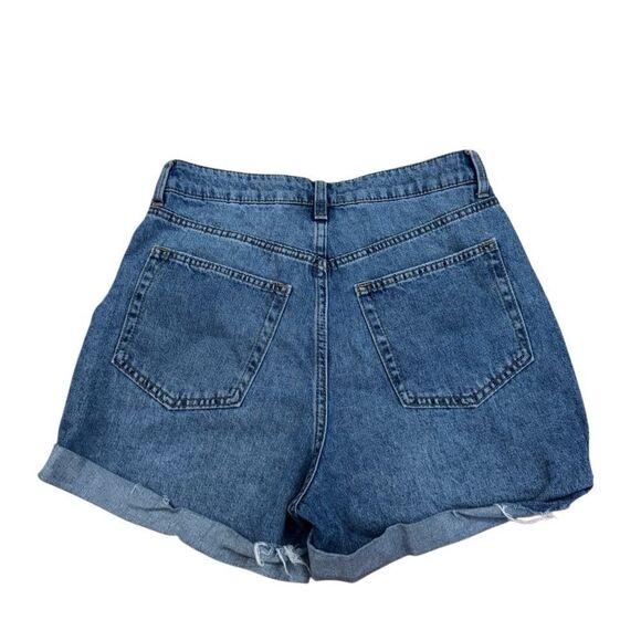 Divided H&M Women's Hi Rise Cuffed Denim Shorts Size 6 - Picture 3 of 6